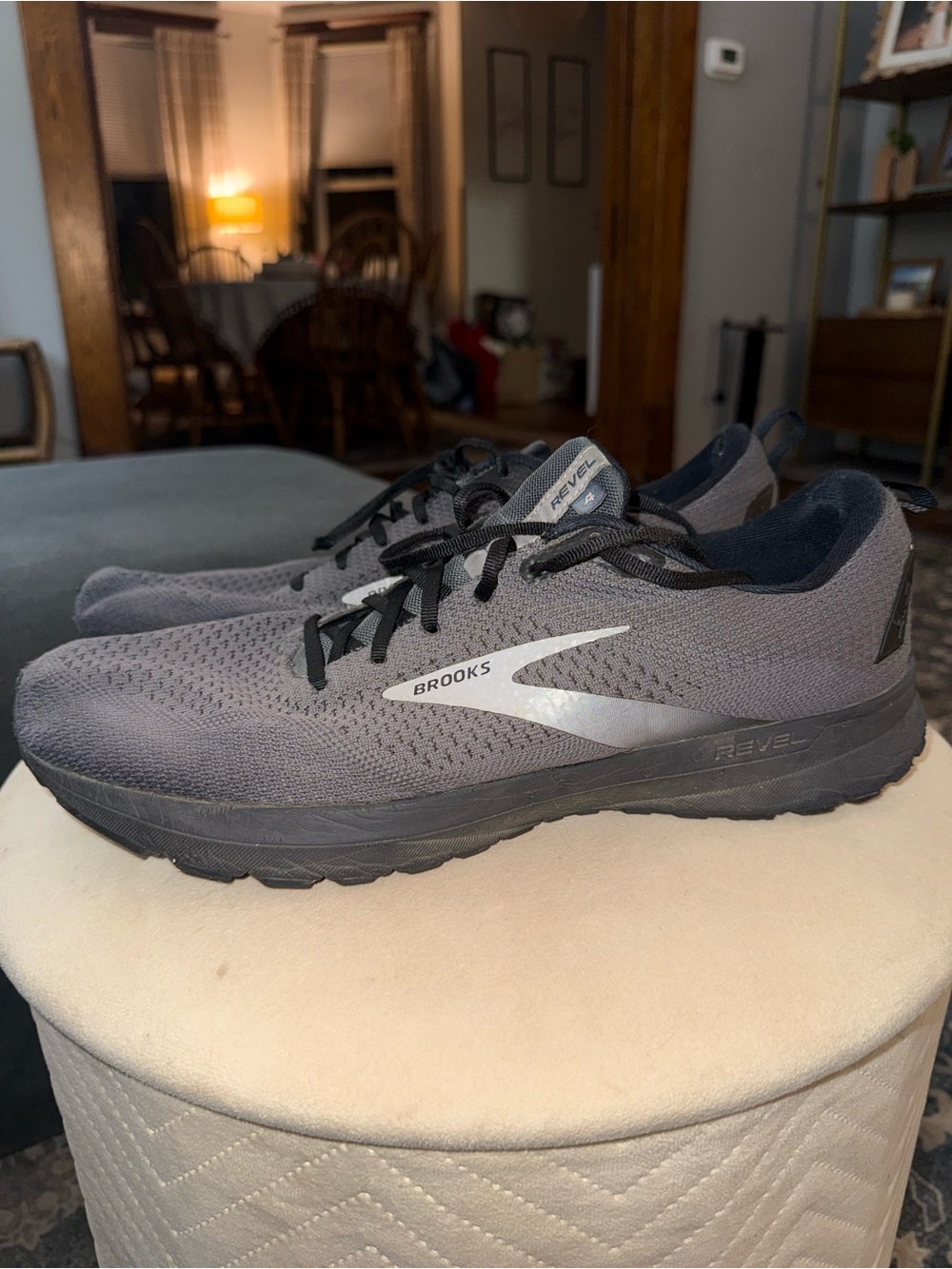 Brooks Men's Revel Lightweight Running Shoes - Gray and Black